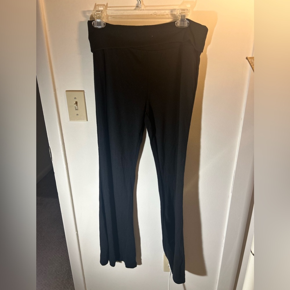 Forever 21 fold over wide leg leggings